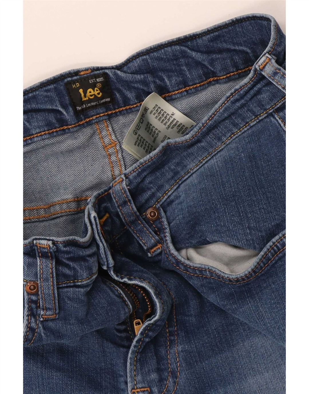 Damskie jeansy Lee Luke Slim W29 L28 Niebieskie bawełniane