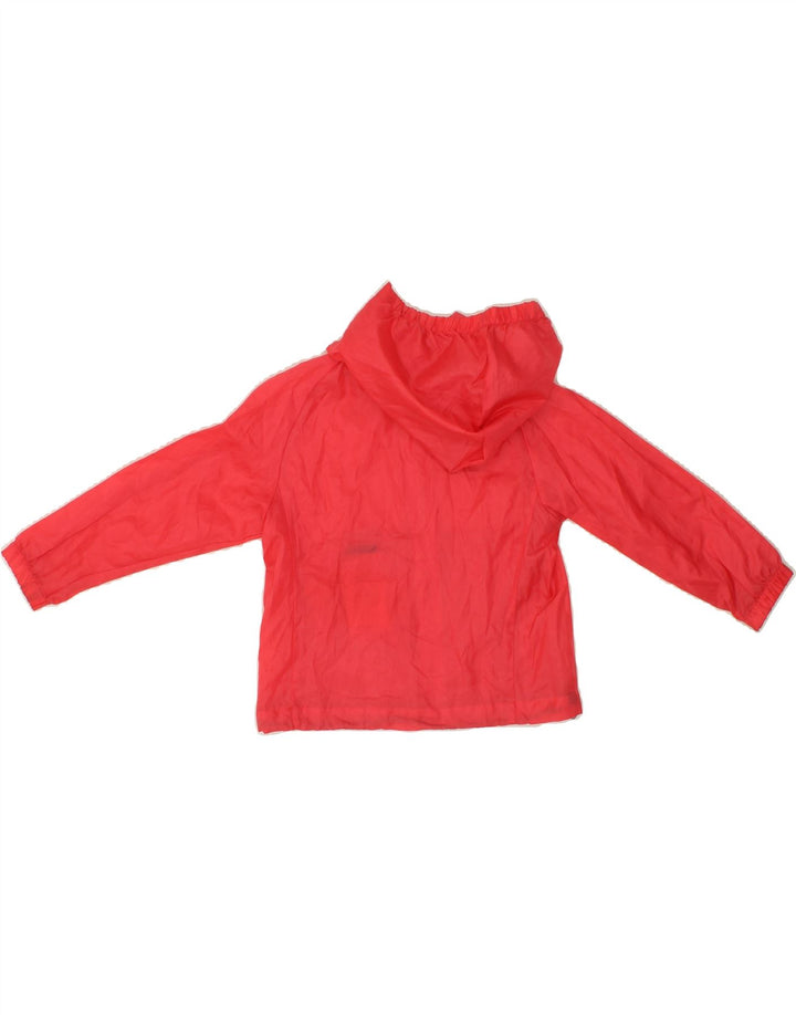 BRUGI Girls Hooded Rain Jacket 3-4 Years Red Polyester Vintage Brugi and Second-Hand Brugi from Messina Hembry 