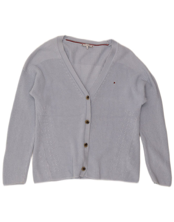 Sweter damski Tommy Hilfiger UK 14, średni niebieski, bawełniany