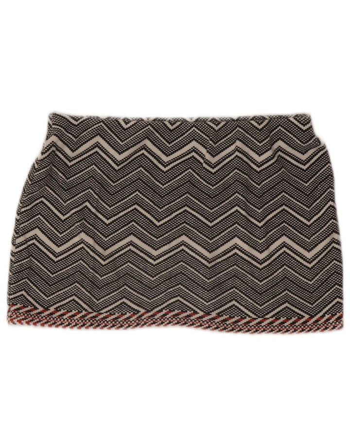 Spódnica mini Trafaluc damska Zara, średnia W28, szara jodełka