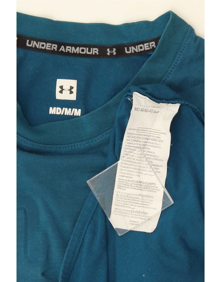 Męska koszulka z grafiką Under Armour, bawełniana, w kolorze średniego błękitu