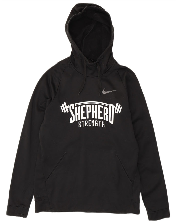 Męski sweter z kapturem Nike Dri Fit Graphic, średni czarny poliester