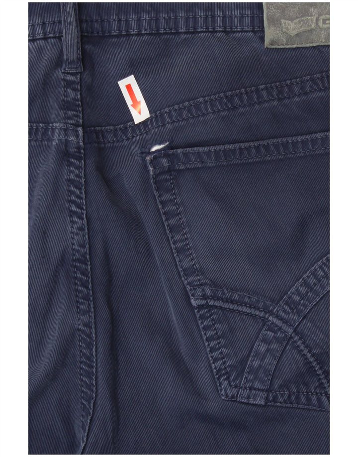 Spodnie męskie Gas Slim Casual W33 L34 Granatowa bawełna