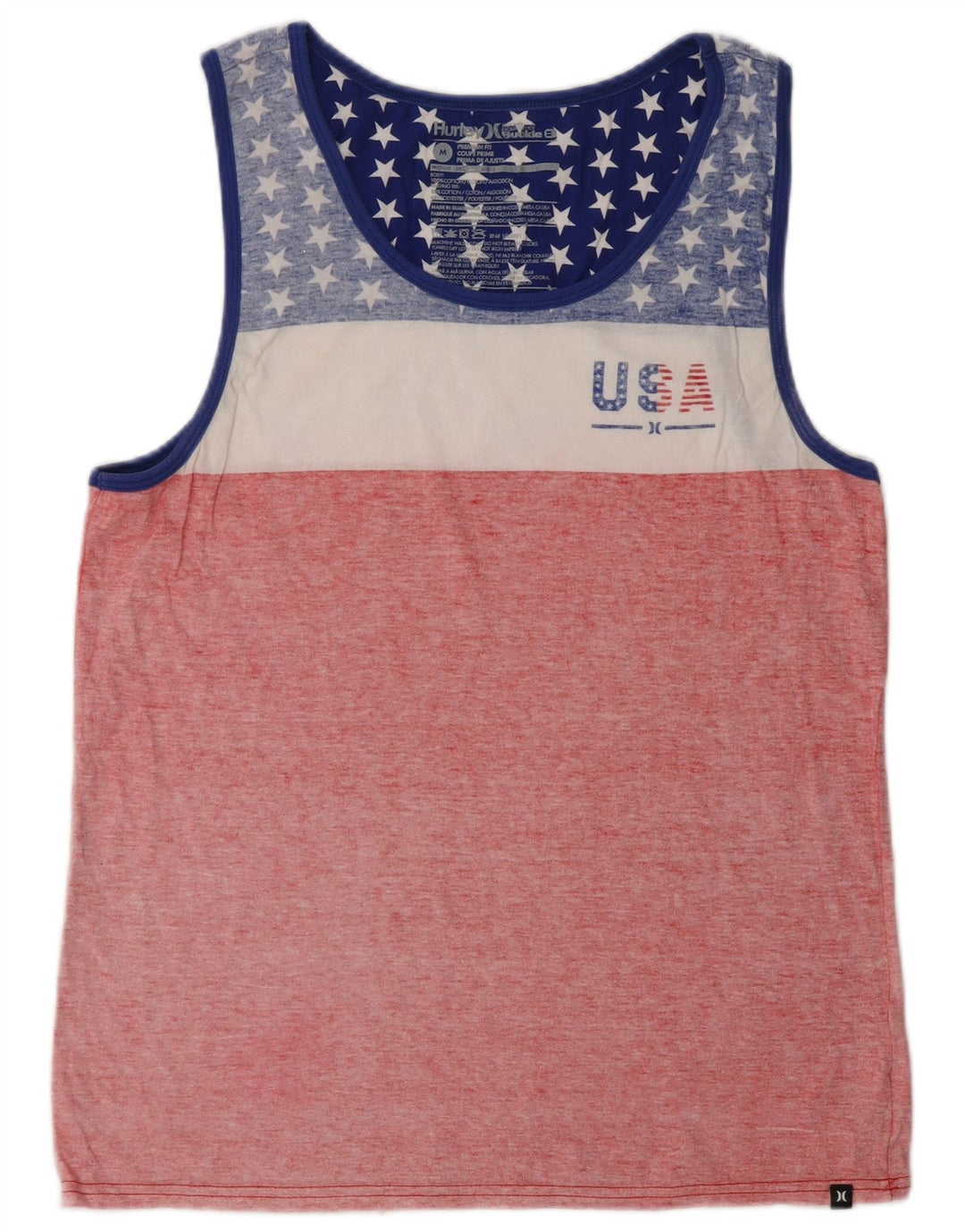 Damski top Hurley USA Graphic z kamizelką UK 14, bawełniany, w kolorze średniego różu