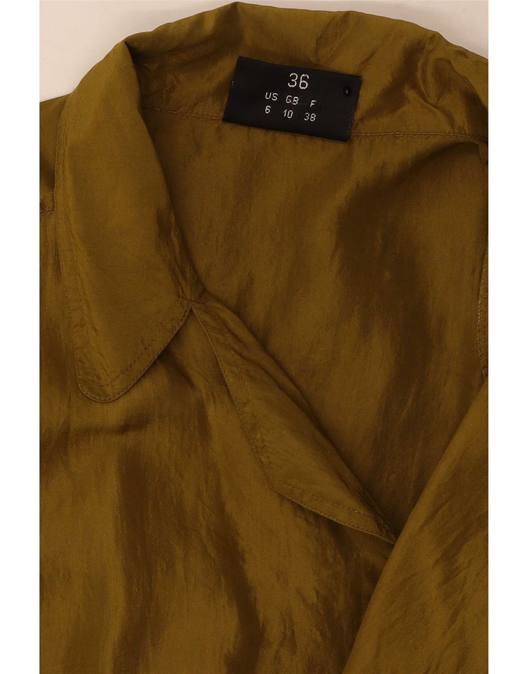 Vintage damska kurtka bomberka oversize z podwójnymi piersiami UK 10 Small Khaki