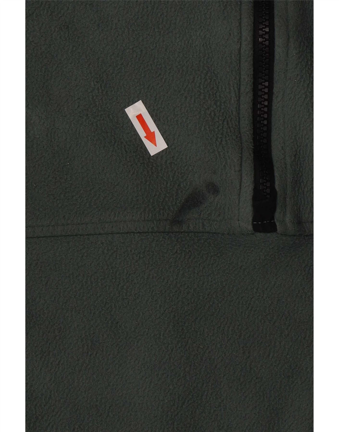 Męski sweter polarowy The North Face z zamkiem błyskawicznym, duży, zielony, z poliestru