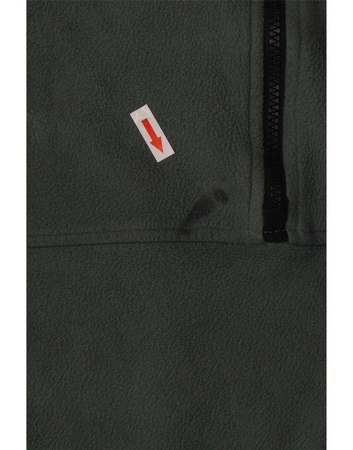 Męski sweter polarowy The North Face z zamkiem błyskawicznym, duży, zielony, z poliestru