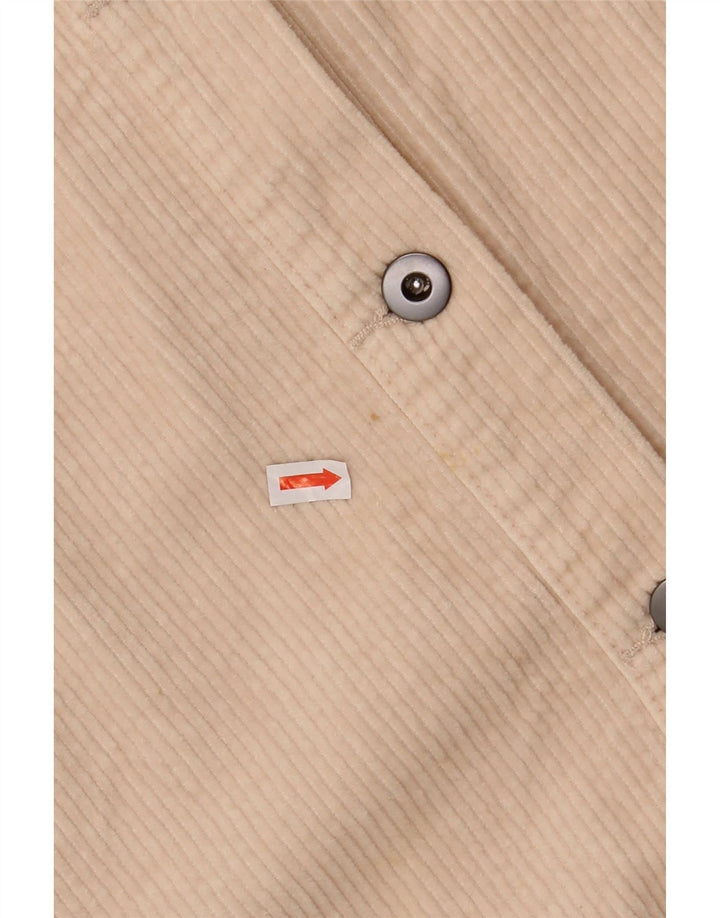 Damska koszula sztruksowa oversize ZARA UK 14, średnia, złamanej bieli, bawełniana