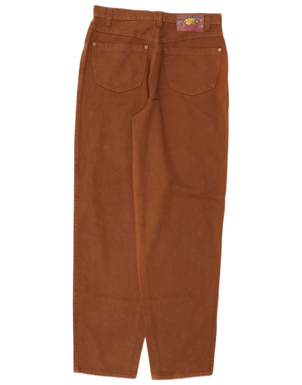 Męskie jeansy z wysokim stanem BERRI W34 L34 Brązowe bawełniane