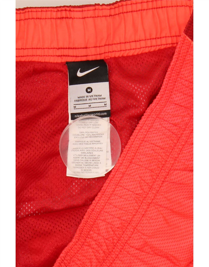 Męskie spodenki kąpielowe Nike z grafiką, poliester w kolorze średniej czerwieni