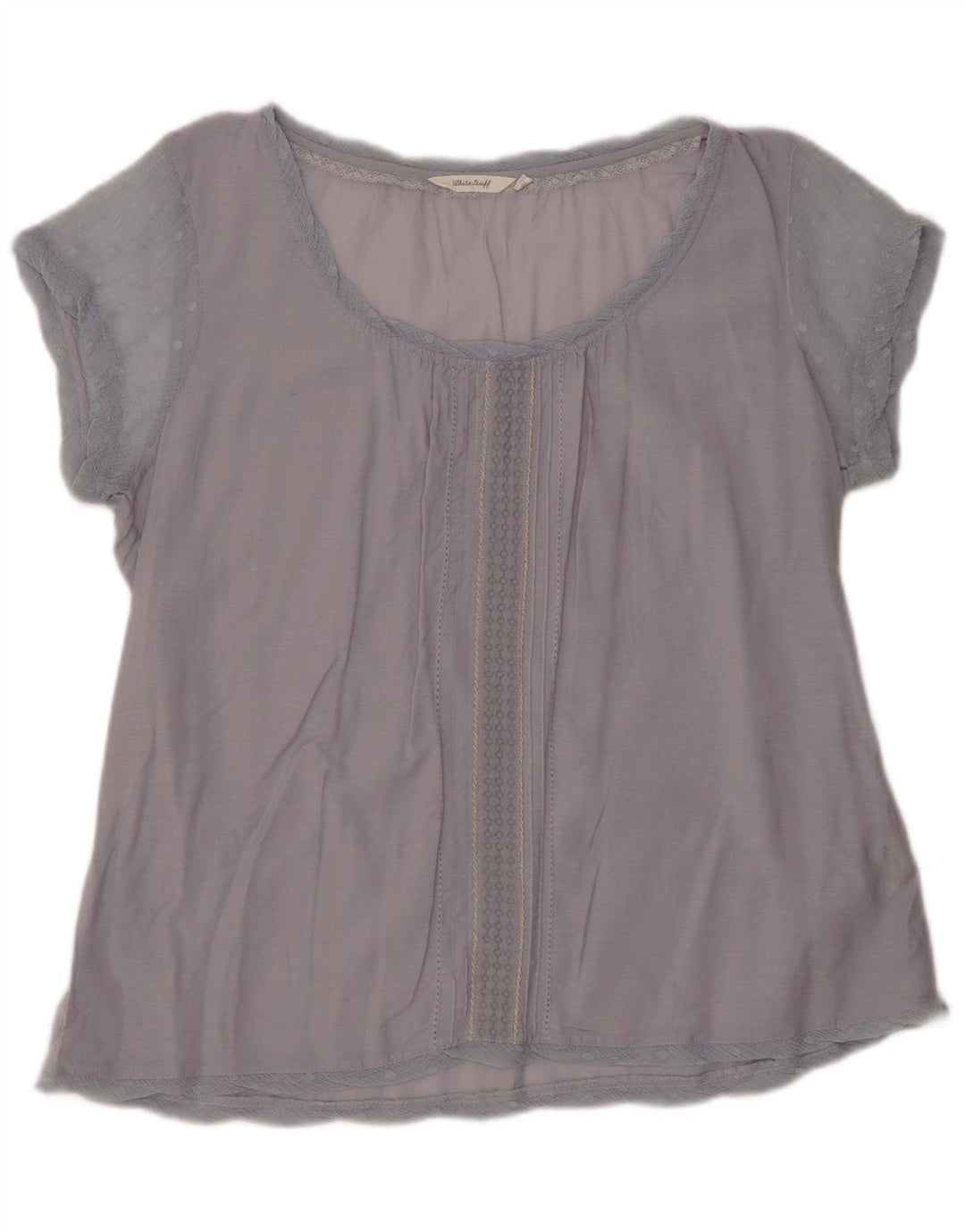 Bluzka damska WHITE STUFF UK 16, duża, niebieska, bawełniana