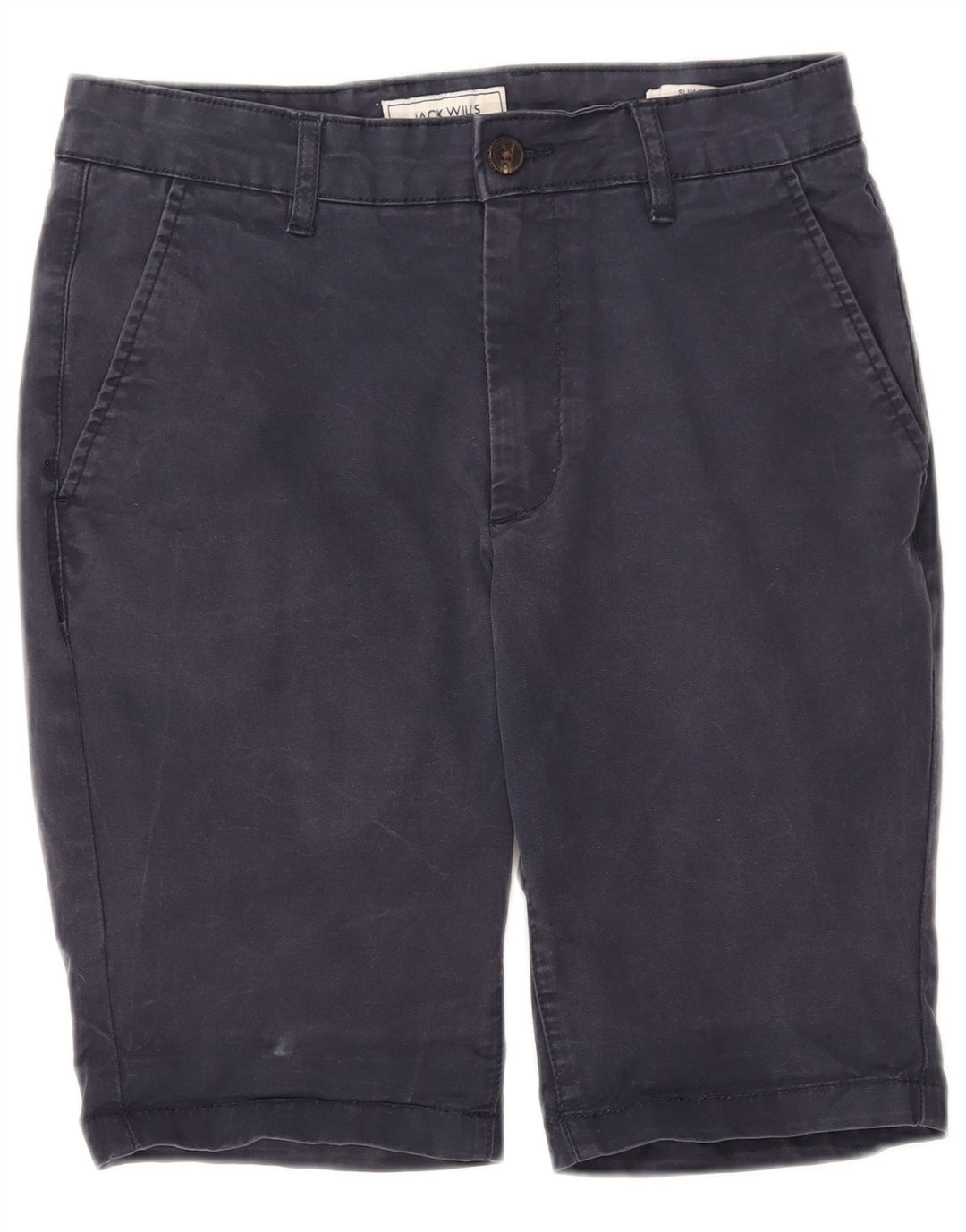 JACK WILLS Womens Chino Shorts W28 Medium Navy Blue Cotton