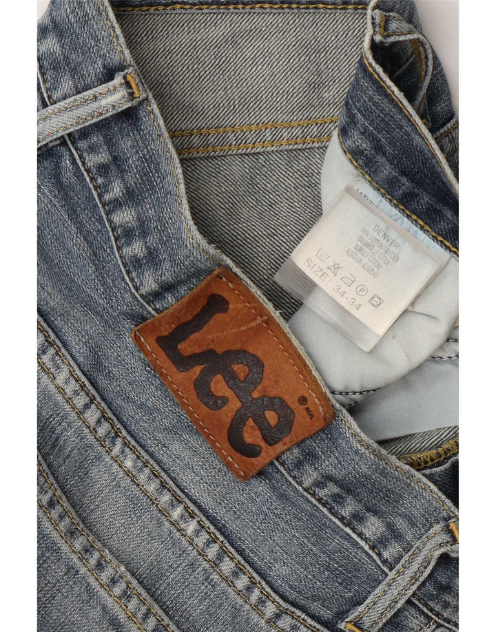 Męskie jeansy Lee Denver Bootcut W34 L29, niebieskie, bawełniane