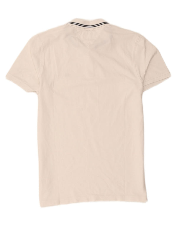 Męska koszulka polo Slim Fit Tommy Hilfiger 2XL z białej bawełny w paski