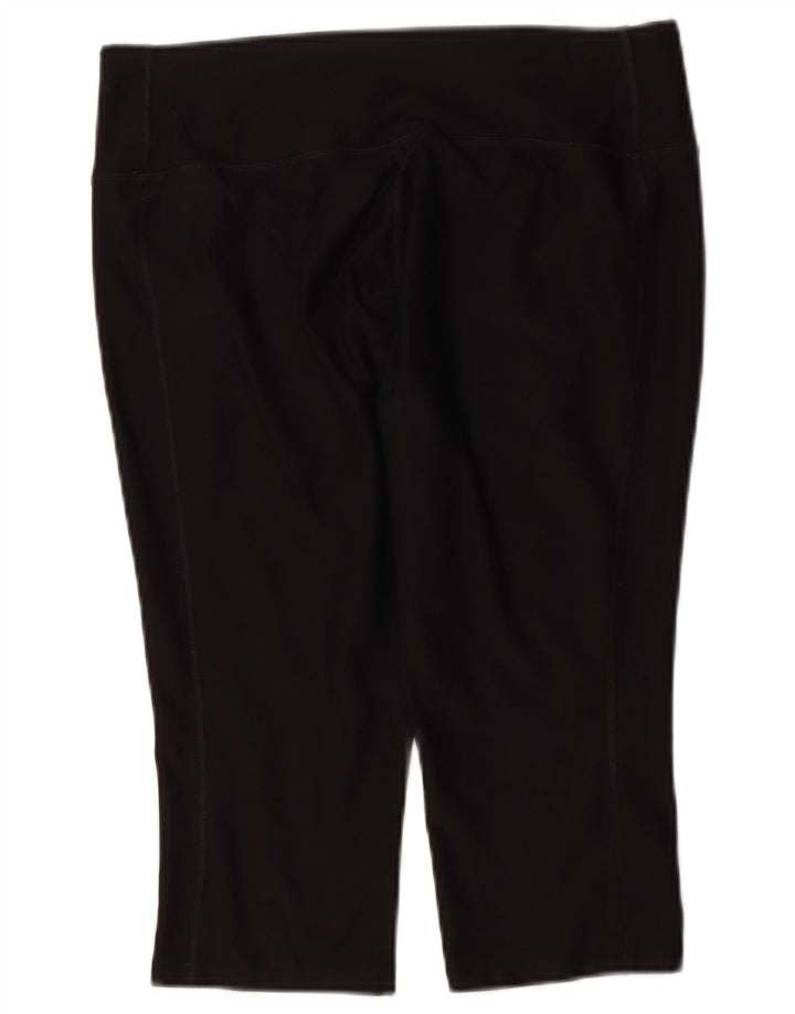 Damskie legginsy Nike Dri Fit Capri UK 14, duże, czarne, poliestrowe