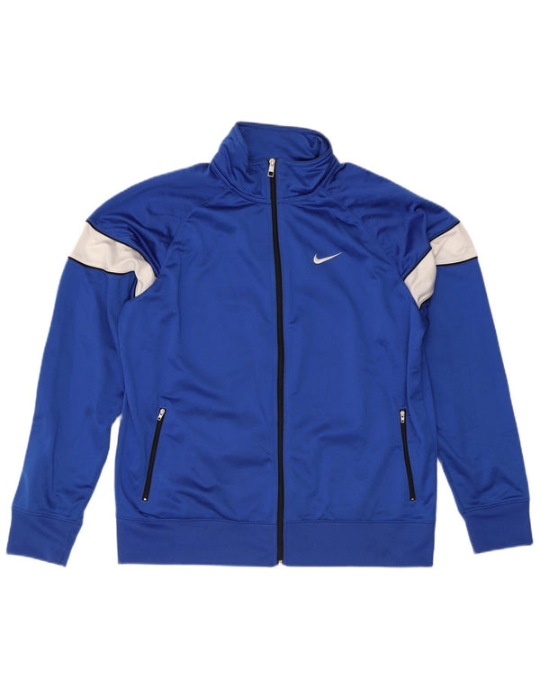 Męska bluza dresowa Nike XL, niebieski, poliester z blokami kolorów