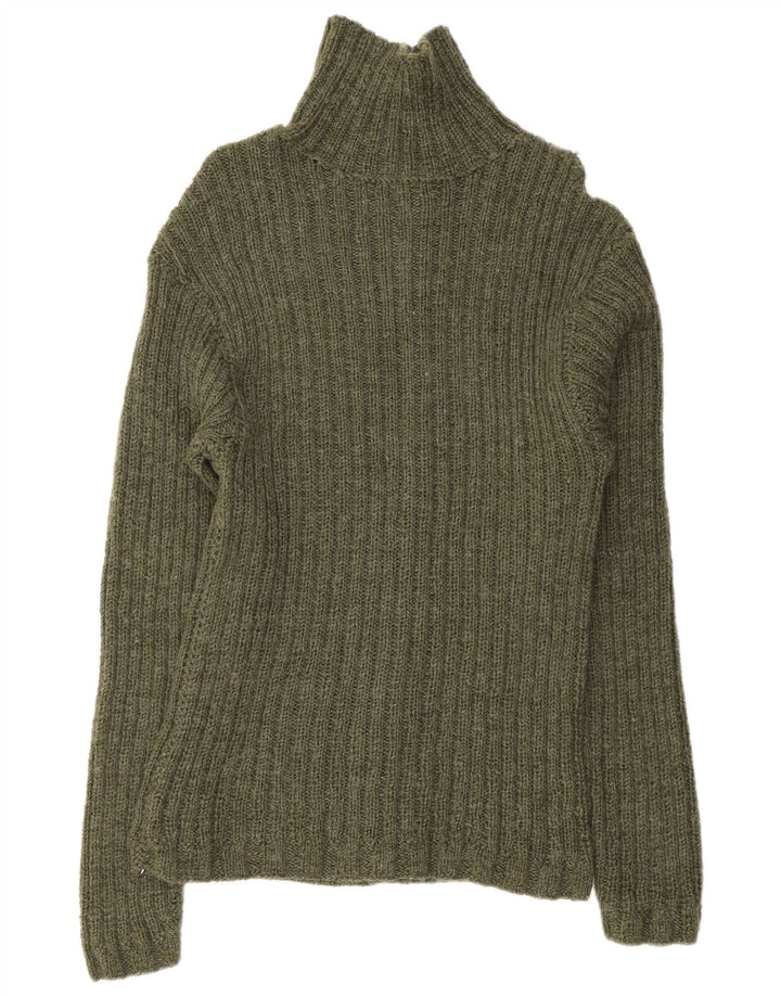 Sweter męski w stylu vintage, mały, zielony