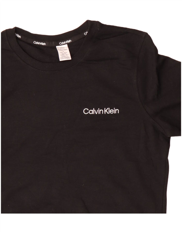 Damski sweter CALVIN KLEIN UK 14, średni czarny, bawełniany