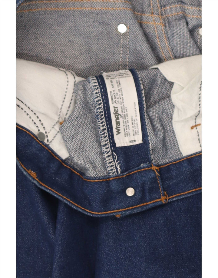 Męskie jeansy Wrangler Regular Straight W33 L32 Niebieskie bawełniane
