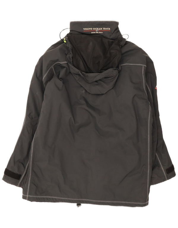 Musto Mens Hooded Windbreaker Jacket UK 40 Large Black Nylon