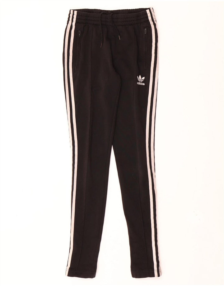 Damskie spodnie dresowe ADIDAS UK 6 XS, czarny poliester
