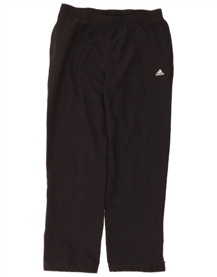 Męskie spodnie dresowe Adidas Climalite, duże, czarne, poliestrowe