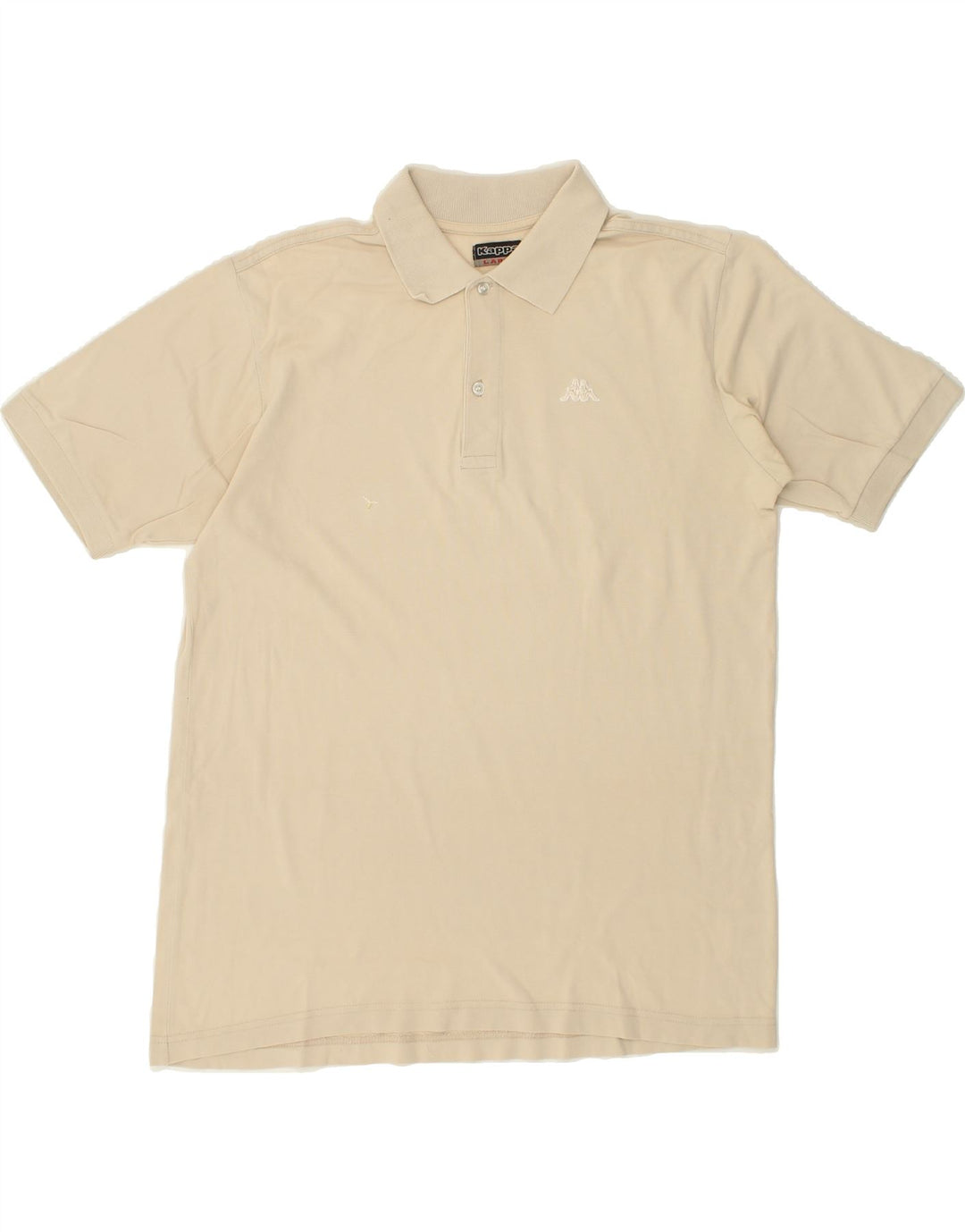 KAPPA Mens Polo Shirt Large Beige Cotton Vintage Kappa and Second-Hand Kappa from Messina Hembry 