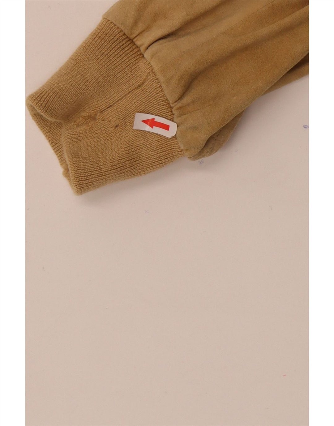 Vintage męska zamszowa kurtka bomber UK 38 średni beż