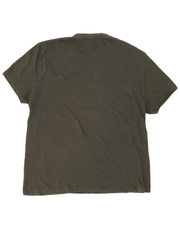 Zara Mens T-Shirt Top Large Khaki
