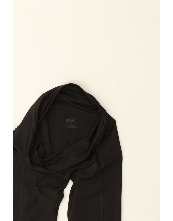 PUMA Womens Graphic Leggings UK 10 Small  Black Polyester Vintage Puma and Second-Hand Puma from Messina Hembry 