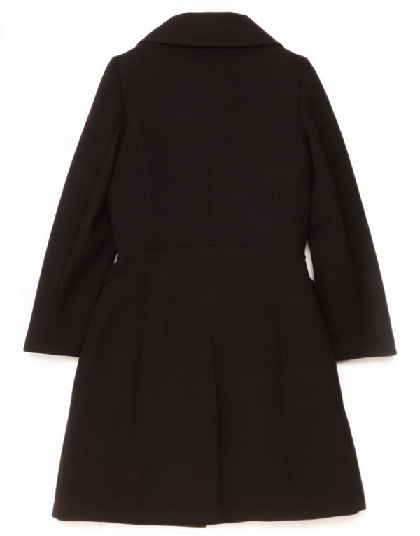 Max & Co. Womens Overcoat UK 10 Small Black Acetate