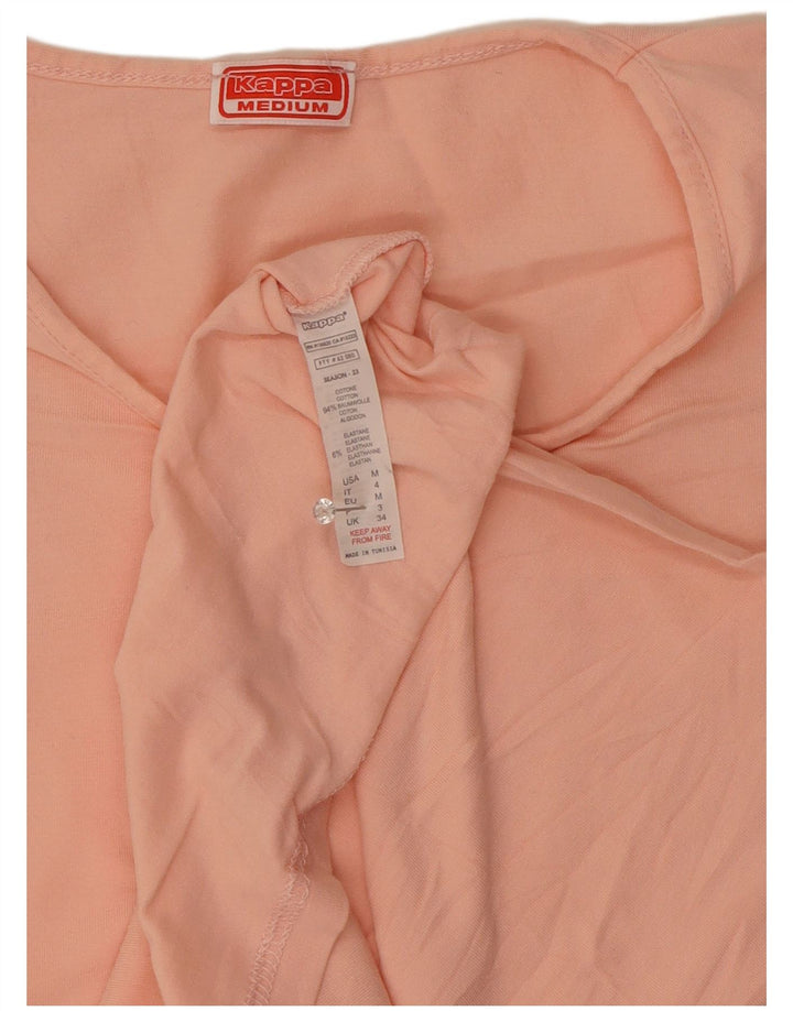 T-shirt damski Kappa Top UK 12 Średni różowy bawełniany