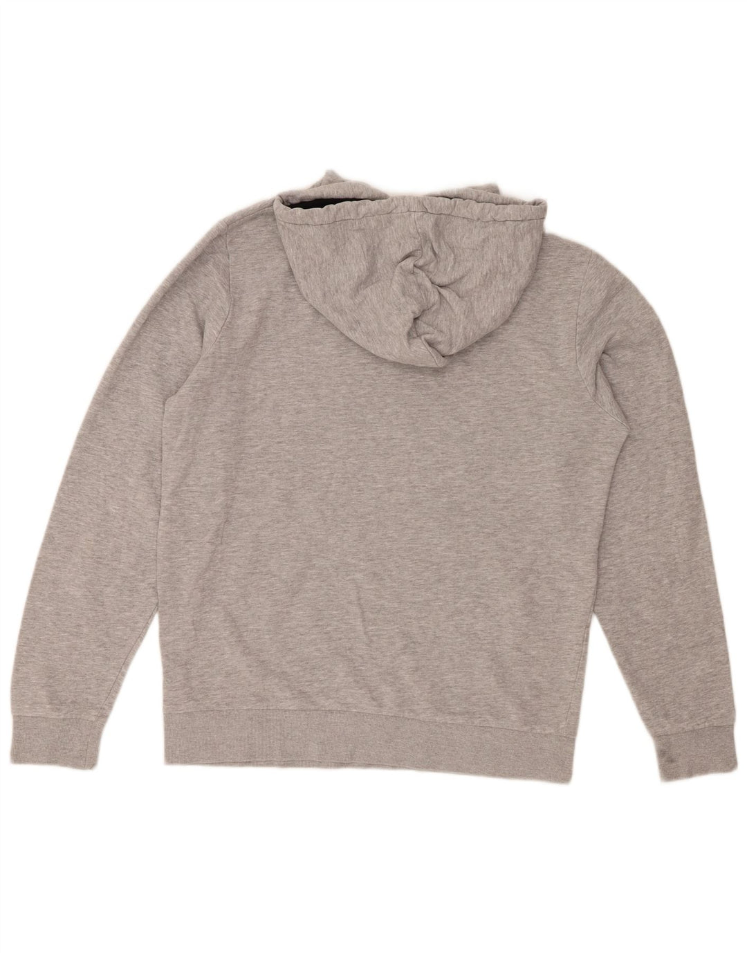Męski sweter z kapturem Jack & Jones z grafiką, duży, szary, z blokami kolorów