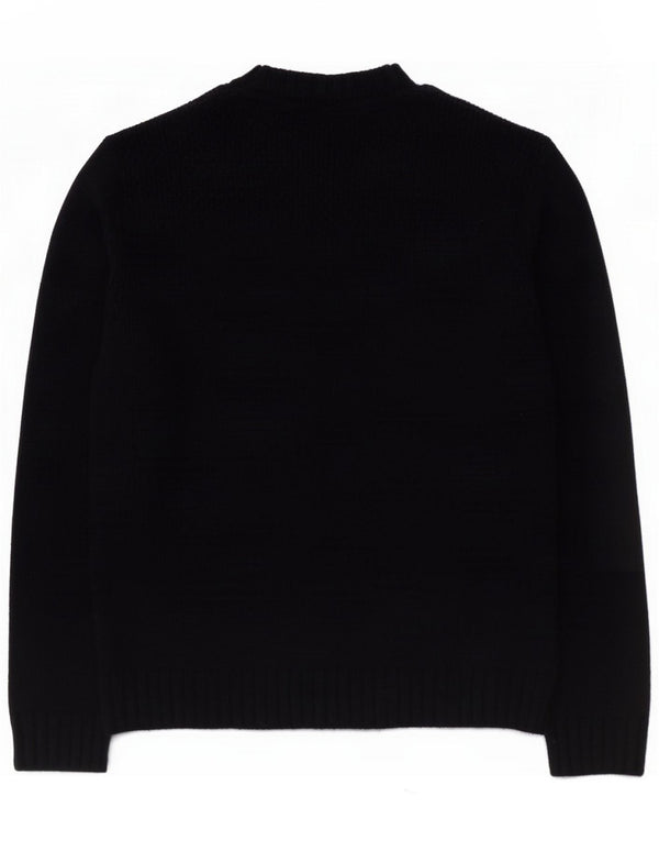 Męski sweter z dekoltem w łódkę Fat Face, duży, granatowy, wełniany