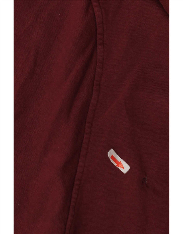 Damski sweter oversize z kapturem Pull & Bear, UK 14, średni burgund