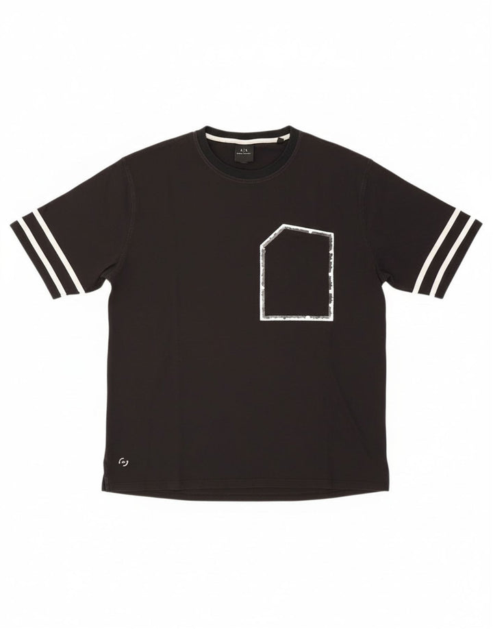T-shirt męski Armani Exchange, średni czarny