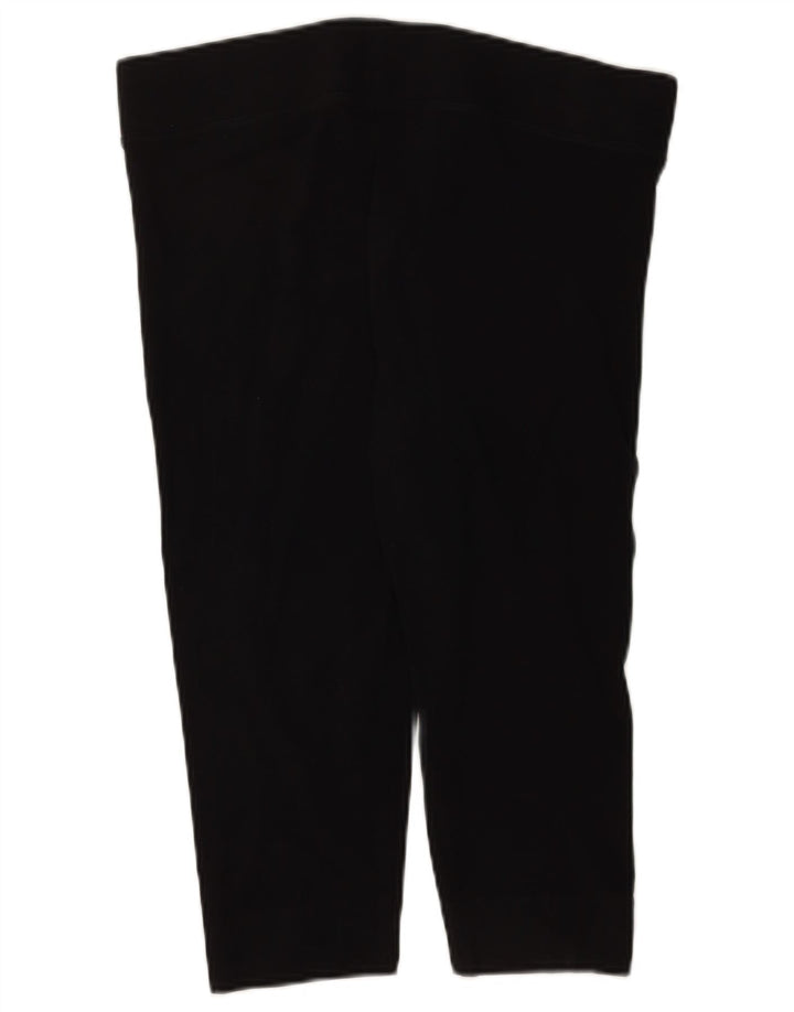 Marks & Spencer Damskie legginsy Capri UK 16, duże, czarne, bawełniane