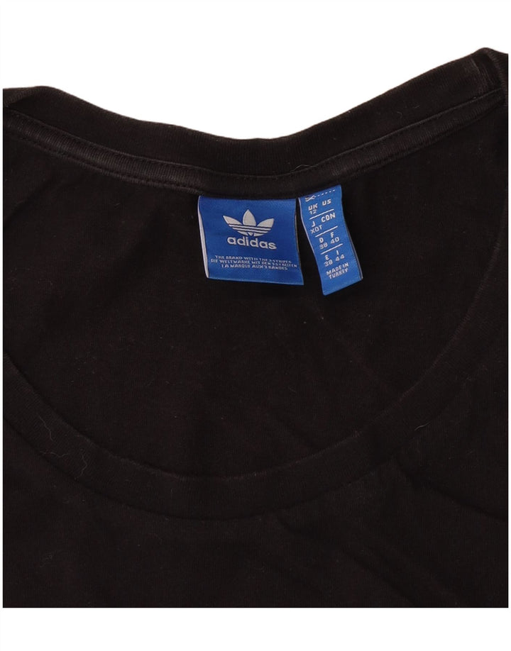 Damska kamizelka Adidas Crop Graphic Top UK 12 Medium Black