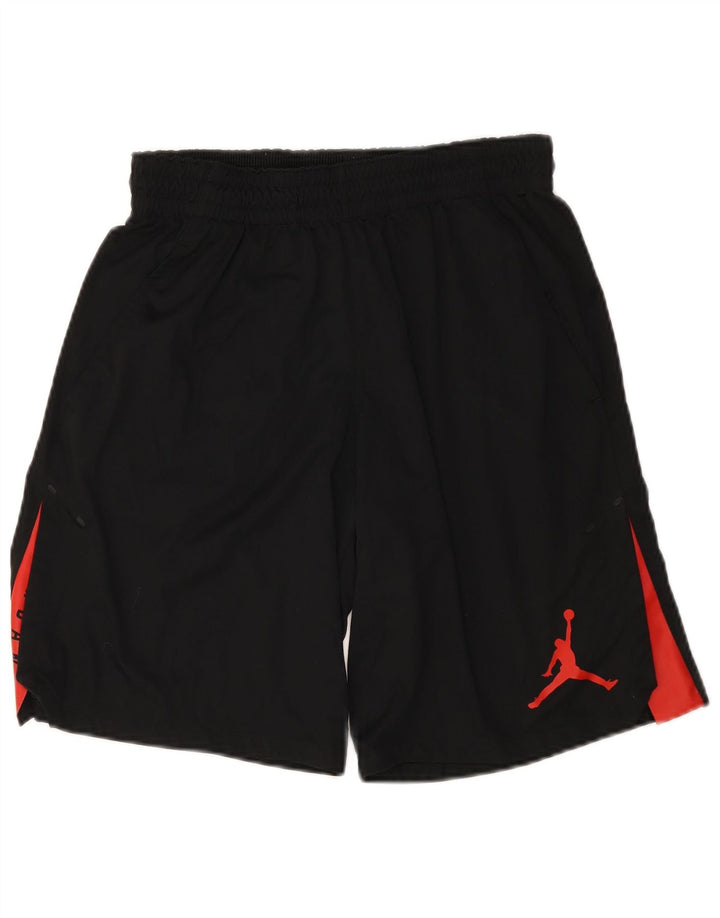 Męskie spodenki sportowe Jordan Dri Fit, duży czarny poliester z blokami kolorów