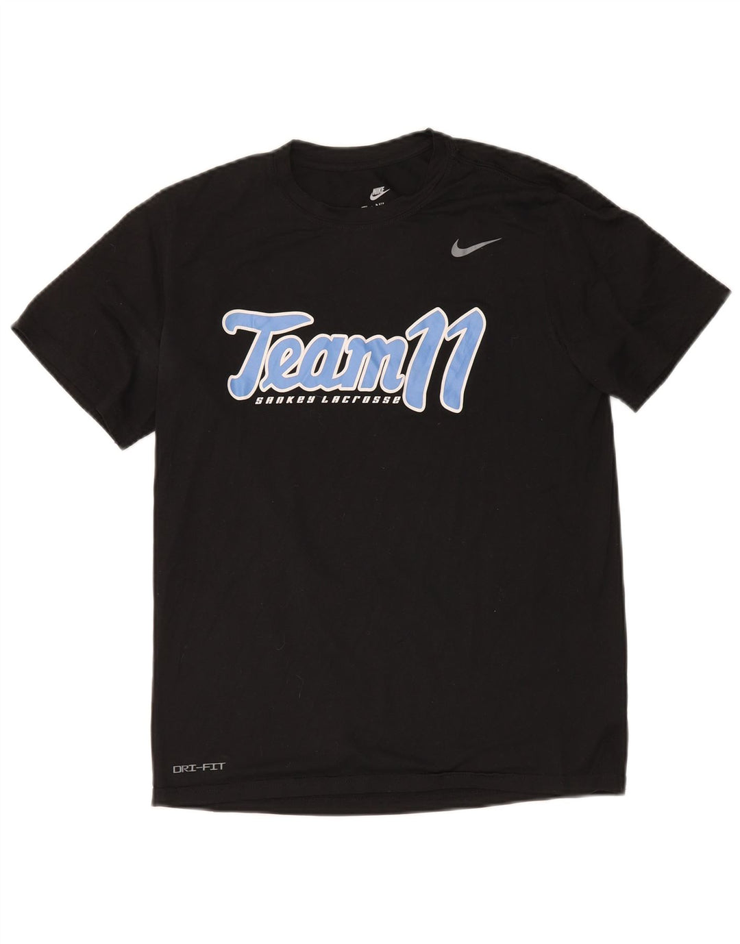 Męski T-shirt z grafiką Nike Dri Fit, średni czarny poliester