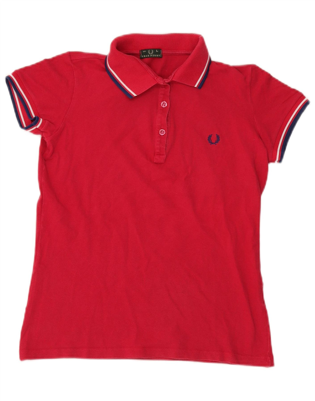 Damska koszulka polo Fred Perry UK 14, duża, czerwona