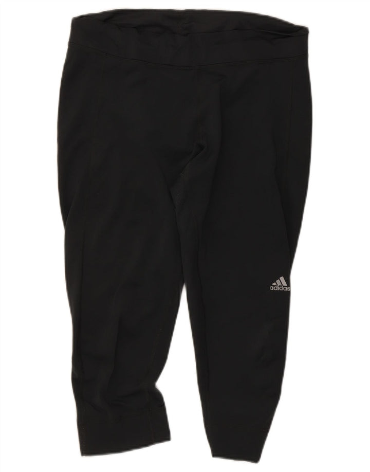 Damskie legginsy Adidas Climalite Capri UK 16/18, duże, szare, poliestrowe