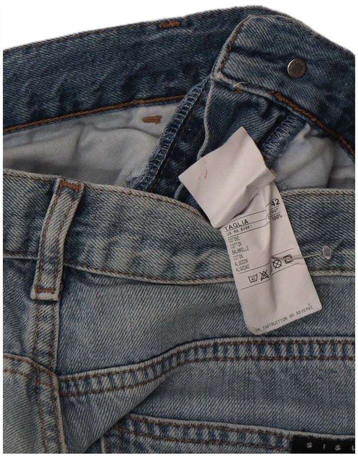 Damskie jeansy Bootcut Sisley IT 42 Medium W30 L30 Niebieskie bawełniane