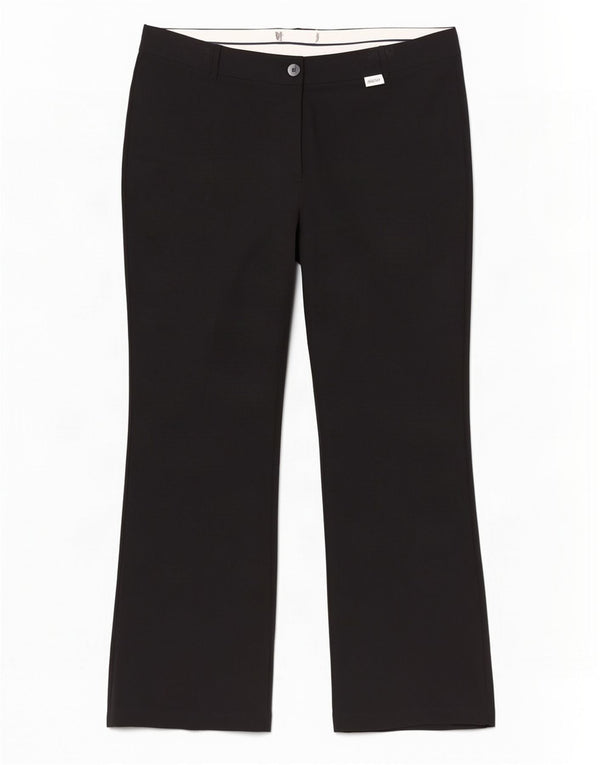 Marks & Spencer Damskie spodnie garniturowe z wysokim stanem UK 18 XL W38 L30 Czarne