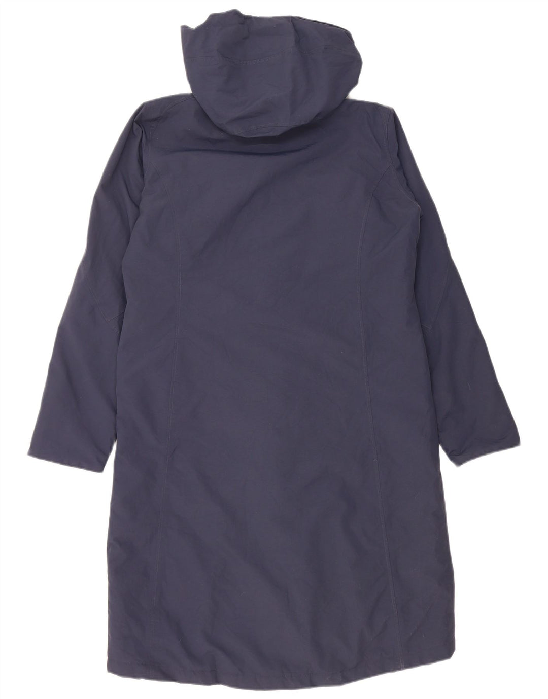 Kurtka damska Rohan z kapturem, oversize, parka UK 10, mała, granatowa