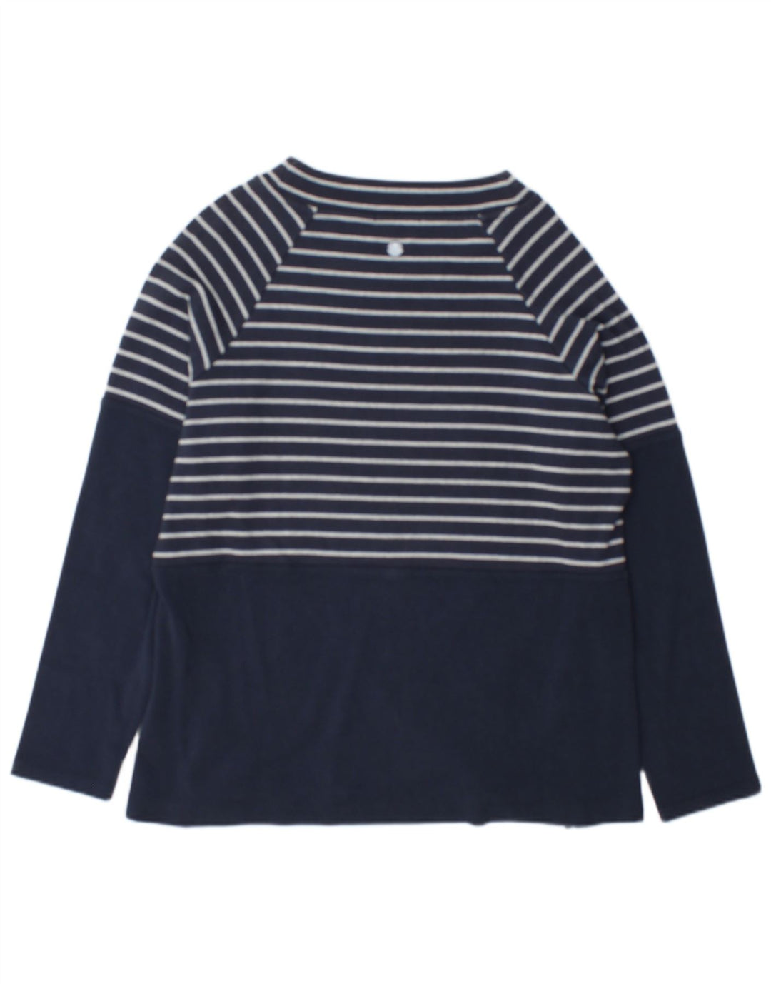 Damski top Barbour z długim rękawem, UK 12, średni granatowy, bawełniany w paski