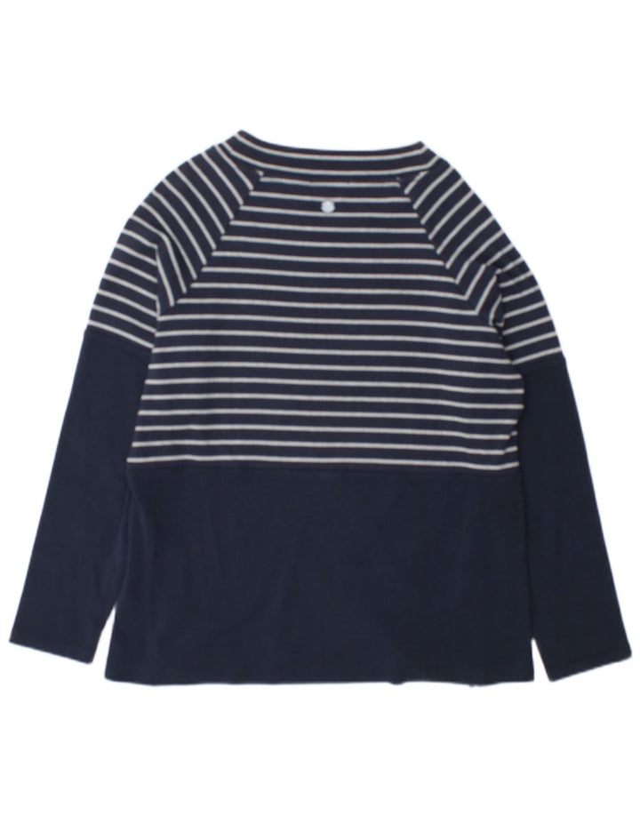 Damski top Barbour z długim rękawem, UK 12, średni granatowy, bawełniany w paski