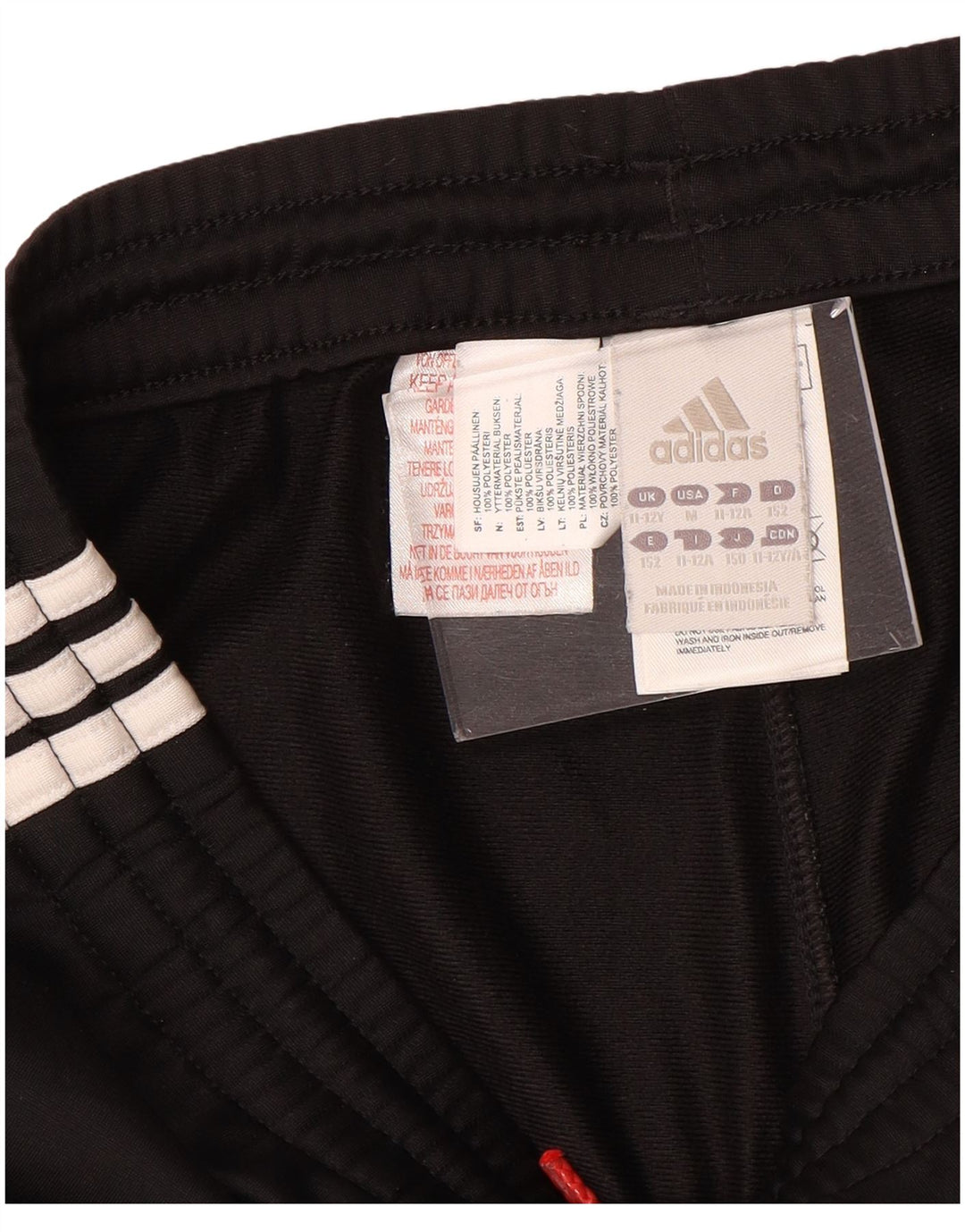 Chłopięce spodnie dresowe ADIDAS Joggers 11-12 lat, czarne, z blokami kolorów