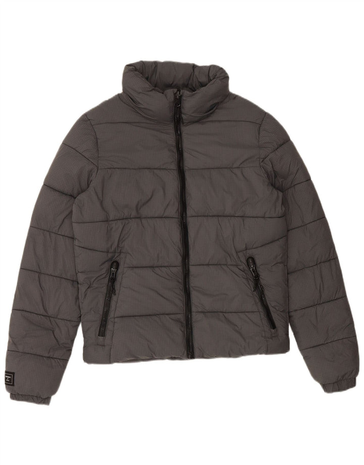 Męska ocieplana kurtka SUPERDRY UK 36 Small, szary nylon
