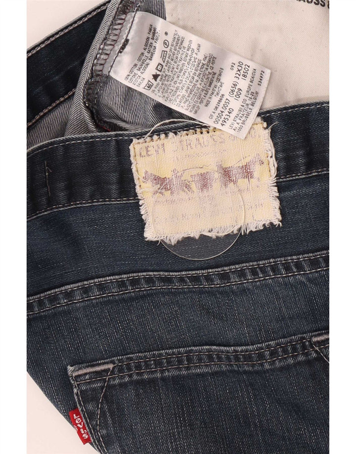 Męskie jeansy Levi's 504 Straight W32 L27 Niebieskie bawełniane